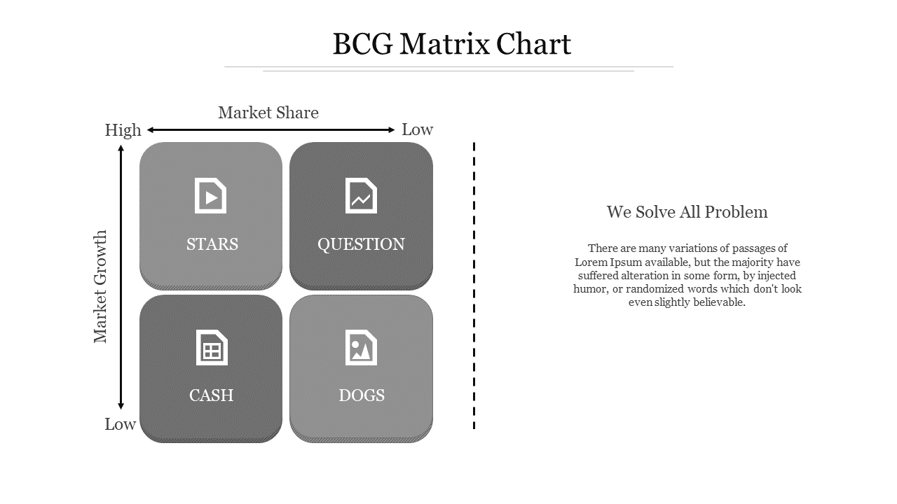 matrix org chart template-Gray